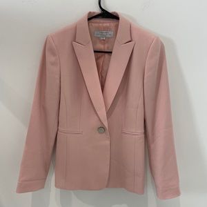 Pale dusty rose pink Tahari blazer suit jacket